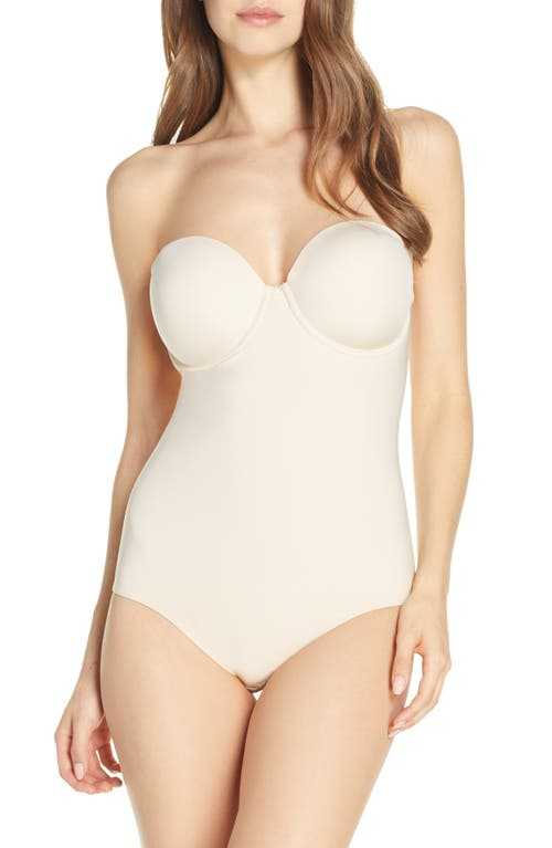 Wacoal Red Carpet Strapless Shaping Bodysuit in Natural Nude at Nordstrom, Size 34G