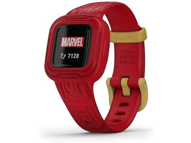 Garmin vivofit jr. 3, Fitness Tracker for Kids, Swim-Friendly, -Marvel Iron Man- (010-02441-31)