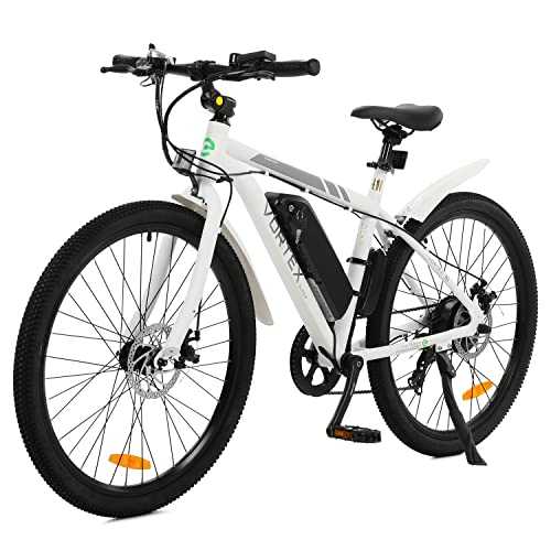 ECOTRIC 26" Ebike Electric Powerful City Bicycle Bike 350W 36V/12.5AH Removable Lithium Battery Assist Disc Brake System Throttle Pedal UL Certified (White) (White)