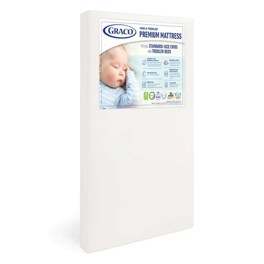 Graco Premium Foam Crib And Toddler Mattress, White