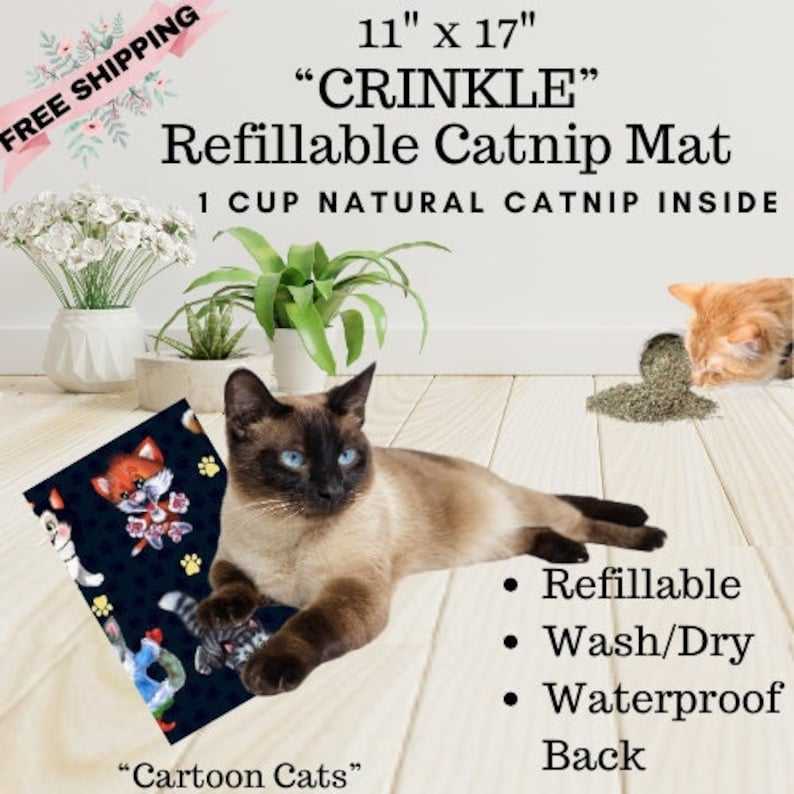 Wags & Wiggles Boutique Crinkle Catnip Blanket