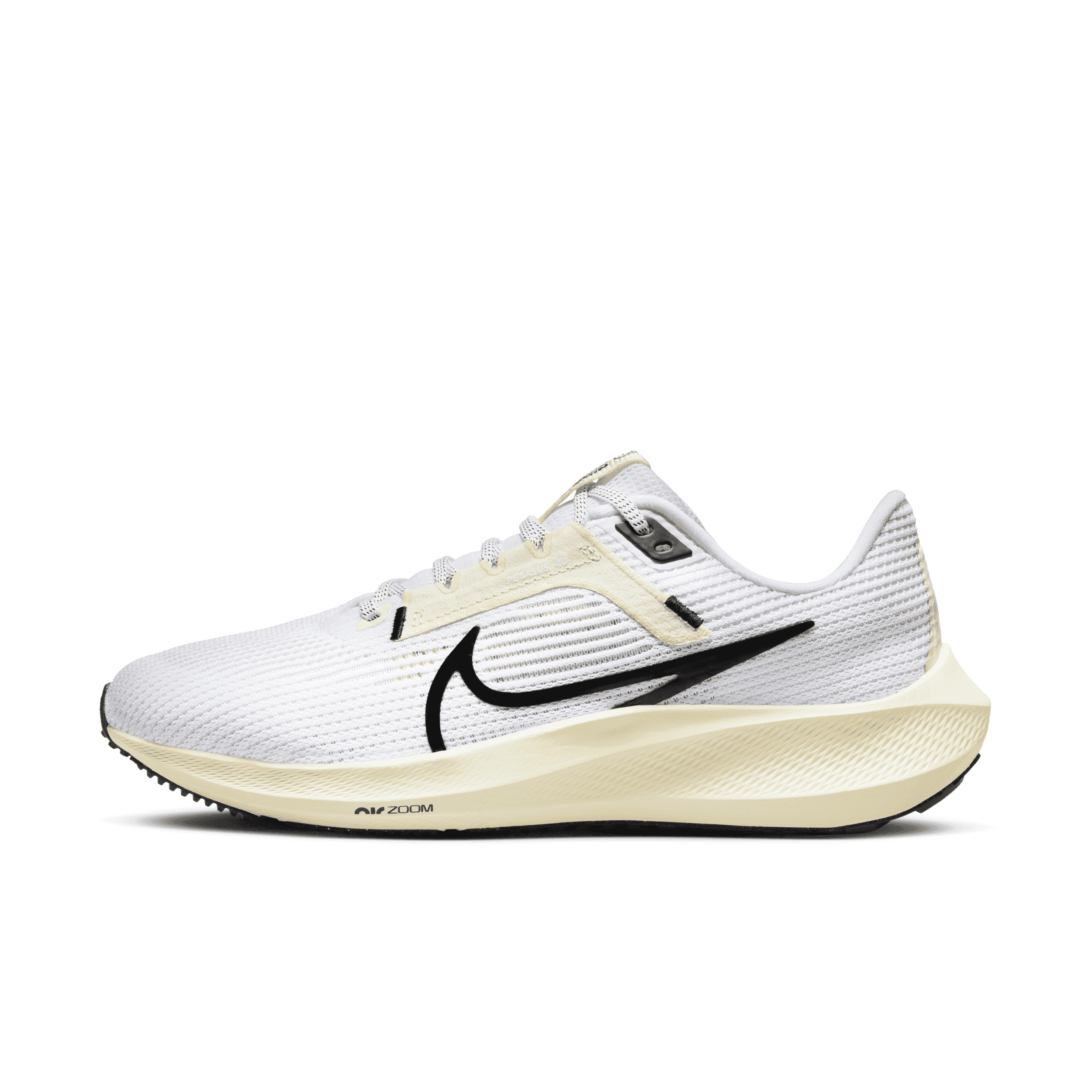 Nike Women's Pegasus 40 Road Running Shoes in White, Size: 8 | DV3854-100