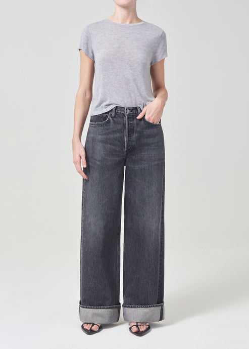 Agolde Dame High-Rise Wide-Leg Jeans