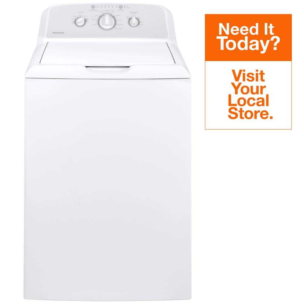 3.8 cu. ft. Top Load Washer with Stainless Steel Basket in White