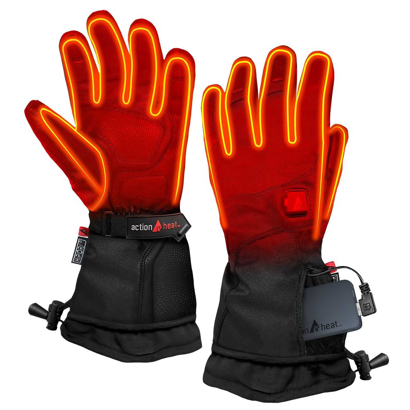 ActionHeat Men's 5V Premium Battery Heated Gloves, Small, Black