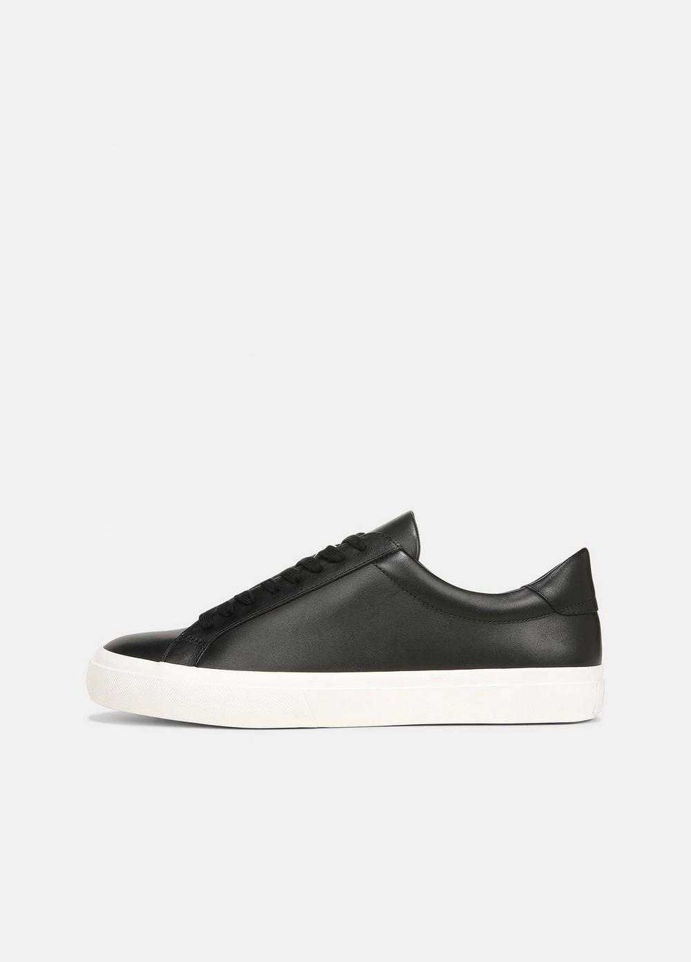 Fulton Leather Sneaker, Black, Size 7.5 Vince