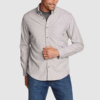 Eddie Bauer Men's Eddie's Favorite Flannel Shirt- Gray - Size XXL