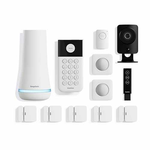 SimpliSafe 12 Piece Wireless Home Security System w/HD Camera - Optional 24/7 Professional Monitoring - No Contract - Compatible with Alexa and Google Assistant, White