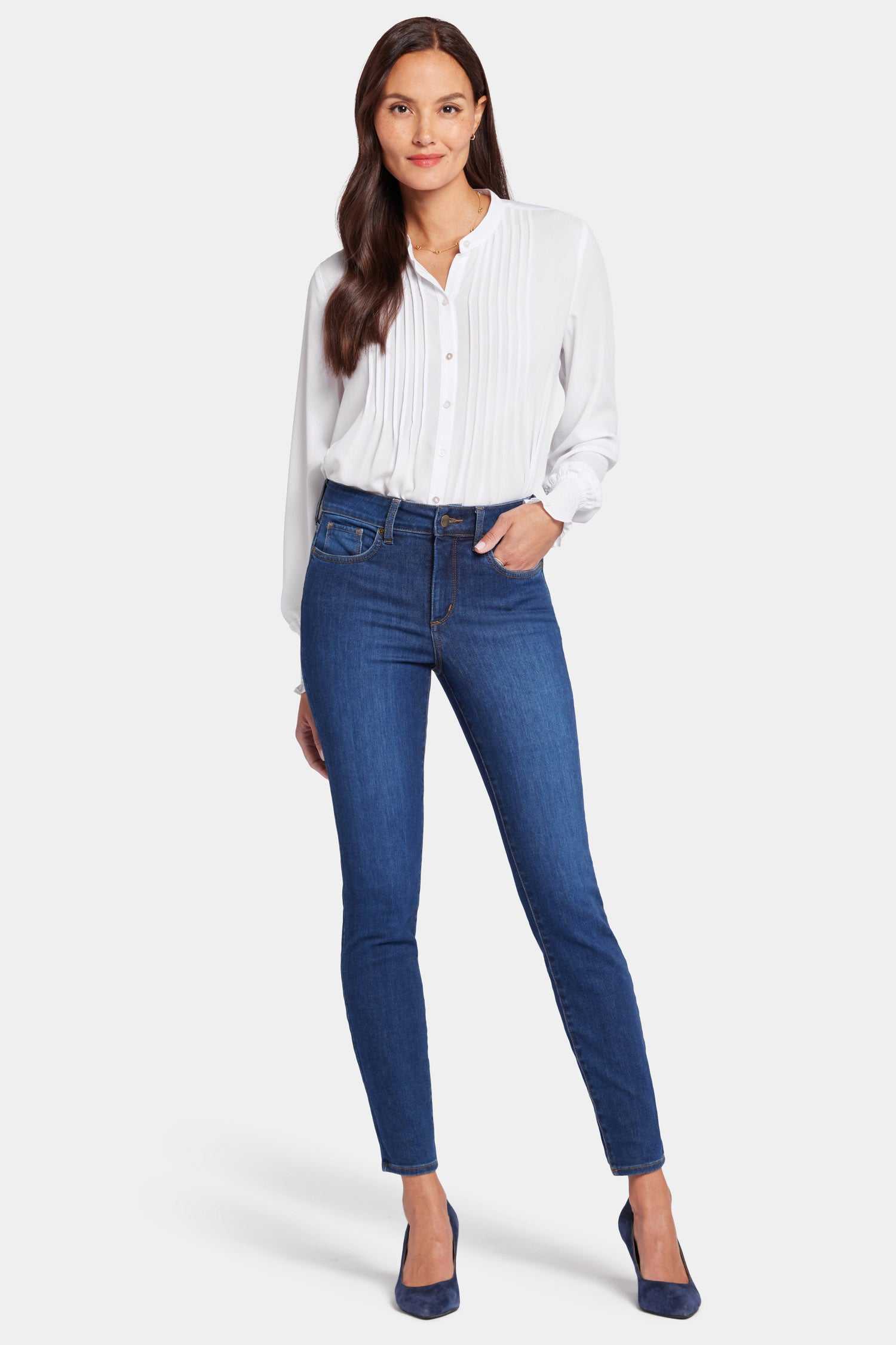 NYDJ Women's Ami Skinny Jeans in Cooper, Regular, Size: 8 | Denim