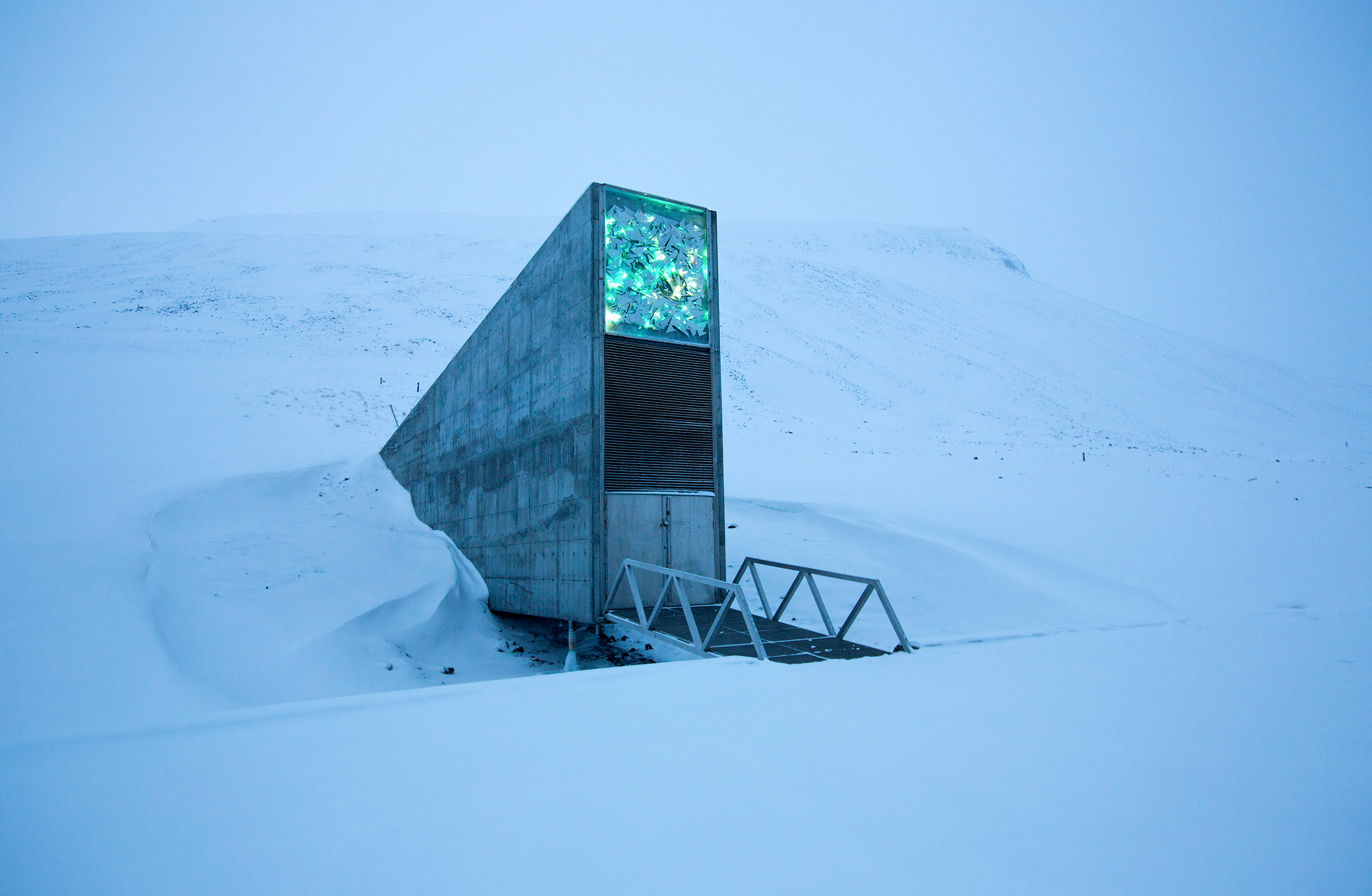 The entrance to the Svalbard Global Seed Vault