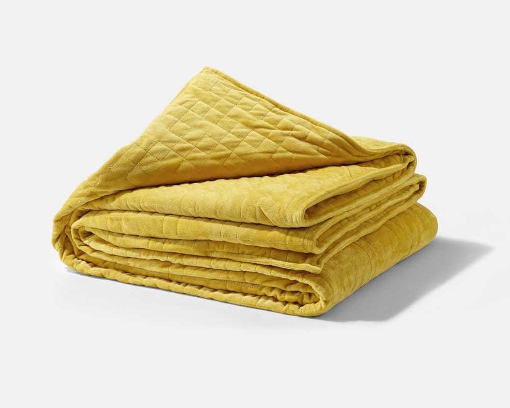 Gravity Weighted Blanket l Single: 15lb l Gold