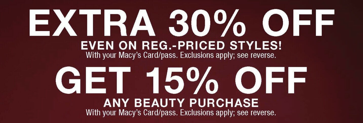 Get +25% OFF • Macy's Coupon Codes • March 2024