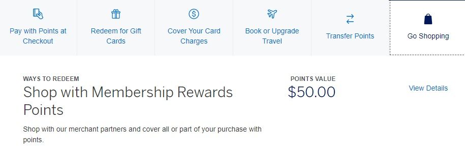 shop with membership rewards
