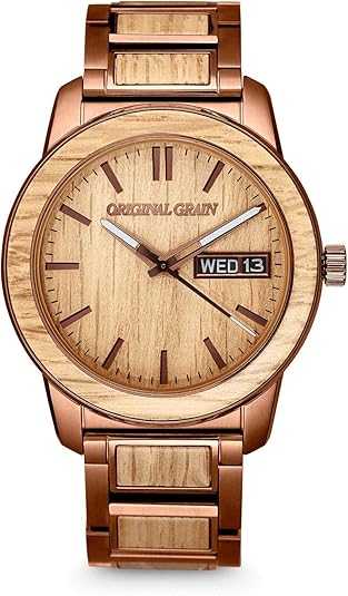 Original Grain Classic Whiskey Espresso Wood Watch