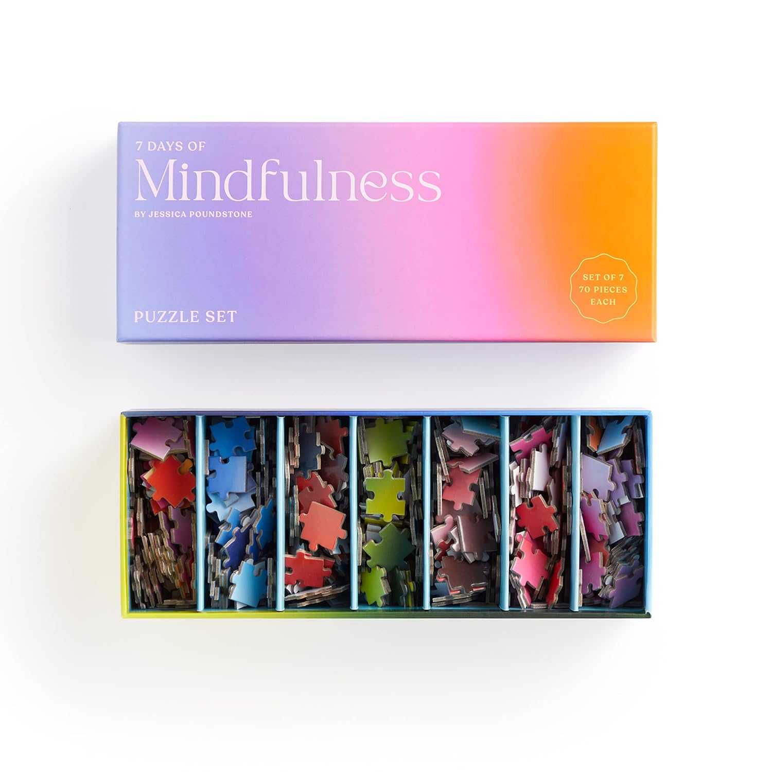 Galison 7 Days of Mindfulness Puzzle Set by Jessica Poundstone