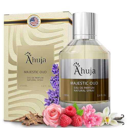 AHUJA Majestic Oud Eau De Parfum For Men & Women 3.4 fl oz, Luxury Fragrance for Him and Her, Unisex Perfume Enduring Nature Scents