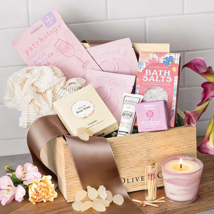Olive & Cocoa Rosé All Day Spa Crate