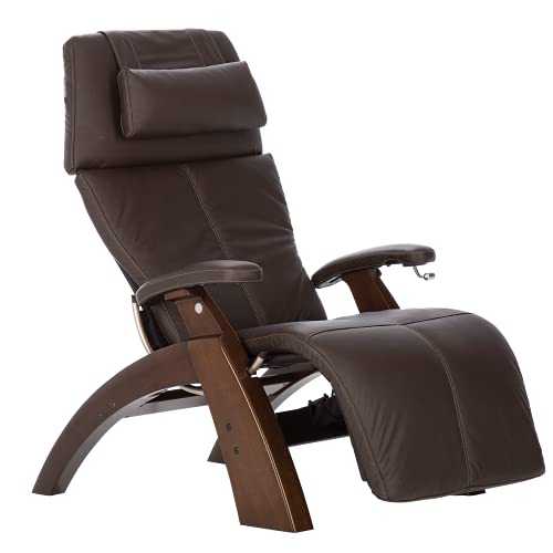 Human Touch Perfect Chair® PC-350 Classic Power Zero Gravity Leather Electric Recliner For Office, 3-Year Warranty, 46D x 32W x 46H Inch, Dark Walnut Espresso