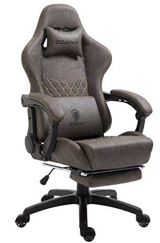 Dowinx Gaming Chair Fabric with Adjustable Cushion, Ergonomic Computer Chair