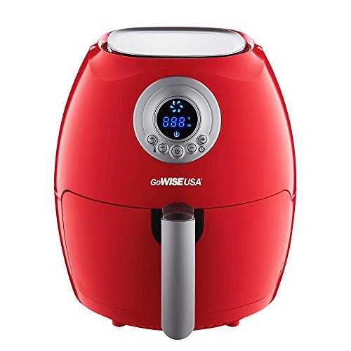 GoWISE USA GW22633 Quart Digital 50 Recipes for Your Air Fryer Book, 2.75-Qt, Red