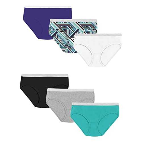 Hanes Women's Panties Pack, Soft Cotton Hipsters, Underwear 6-Pack May Vary, Fashion Color Mix, 8
