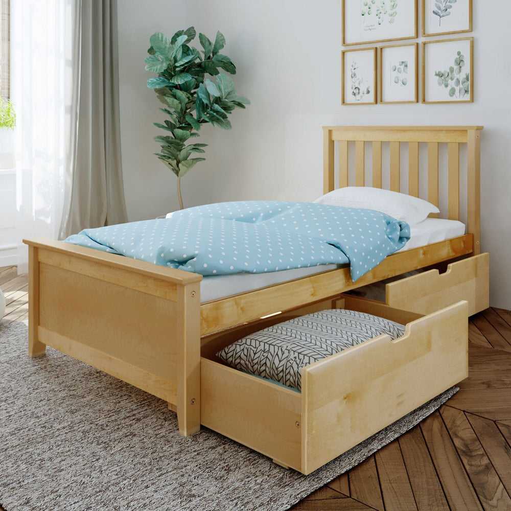 Kid's Twin-Size Bed with Storage Drawers