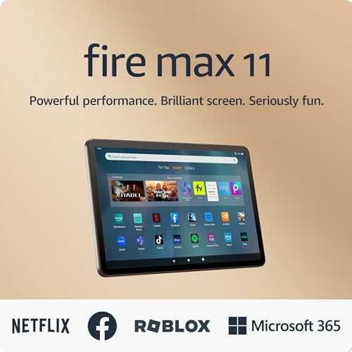 Amazon Fire Max 11 tablet, vivid 11” display, all-in-one for streaming, reading, and gaming, 14-hour battery life, optional stylus and keyboard, 64 GB, Gray