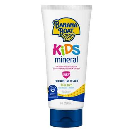 Banana Boat Kids 100% Mineral Sunscreen Lotion SPF 50 6oz