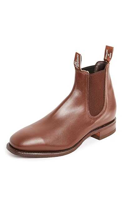 R.M. Williams Men's Comfort RM Leather Chelsea Boots, Black, 11.5 Medium US