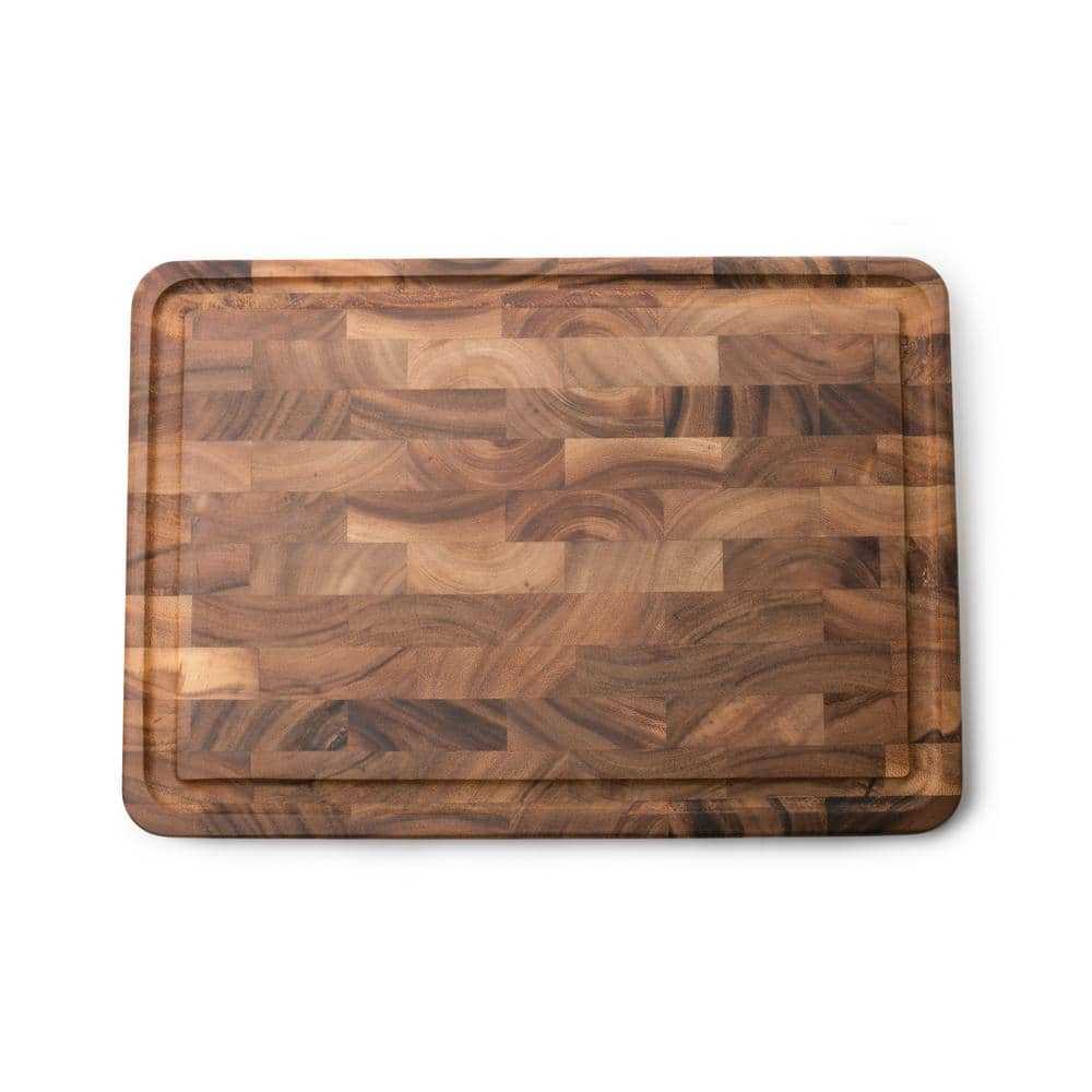 Ironwood Large Prep End Grain with Channel, Wood