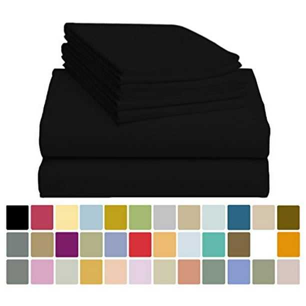 LuxClub 6 PC Sheet Set Bamboo Sheets