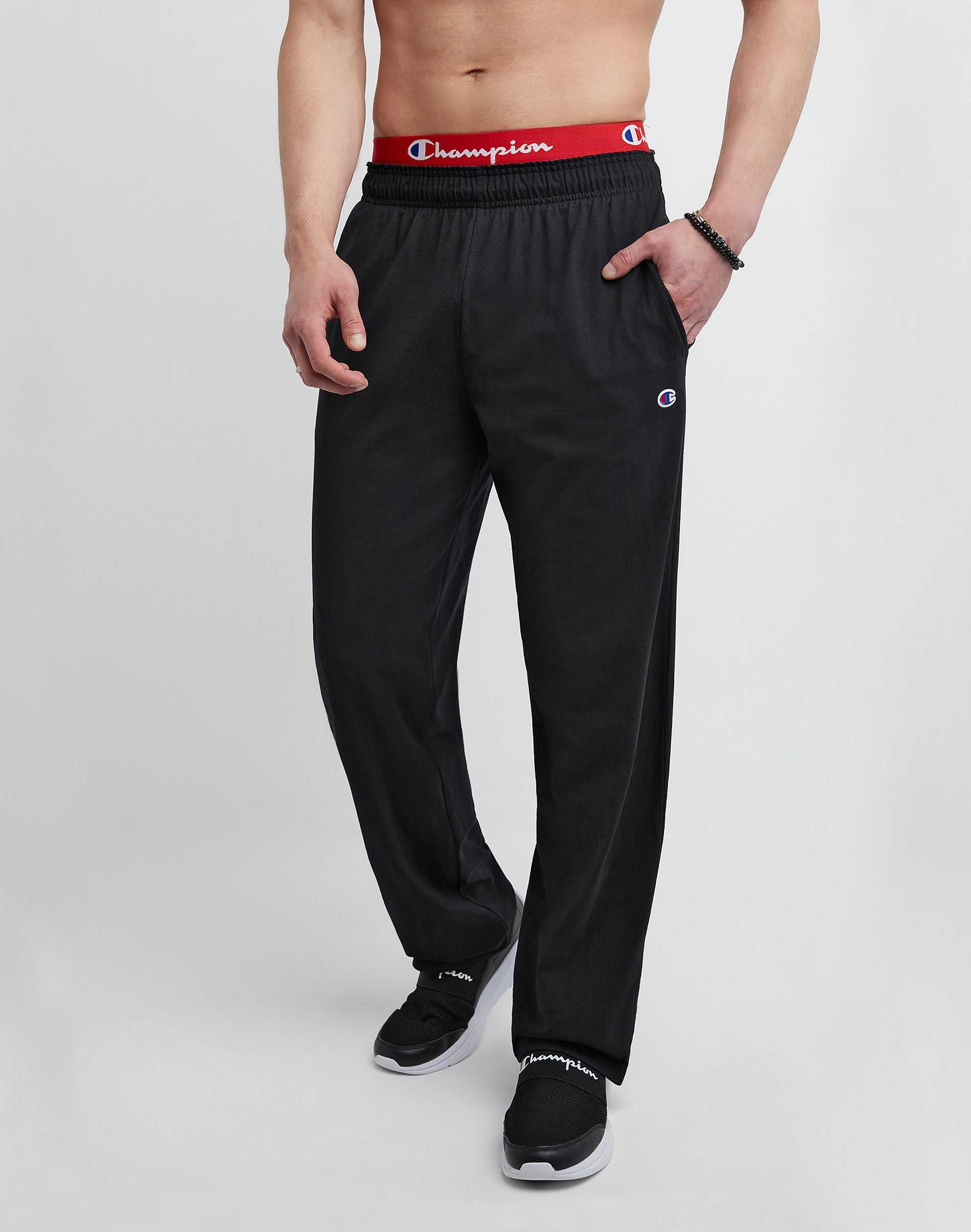Champion Men's Activewear Jogger Sweatpants Front-Back Pocket Brushed Fleece