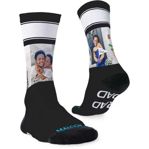 Socks: This Dad Is Rad Custom Socks, Black