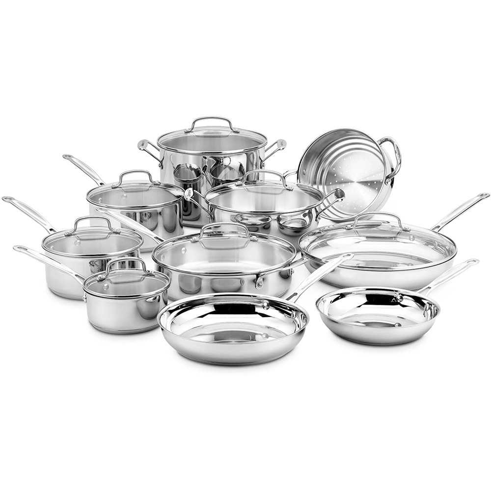 Cuisinart Chef's Classic Stainless Steel 17-Piece Cookware Set
