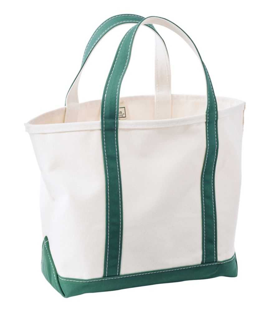 Boat and Tote, Open-Top Dark Green Reg, Canvas/Nylon L.L.Bean