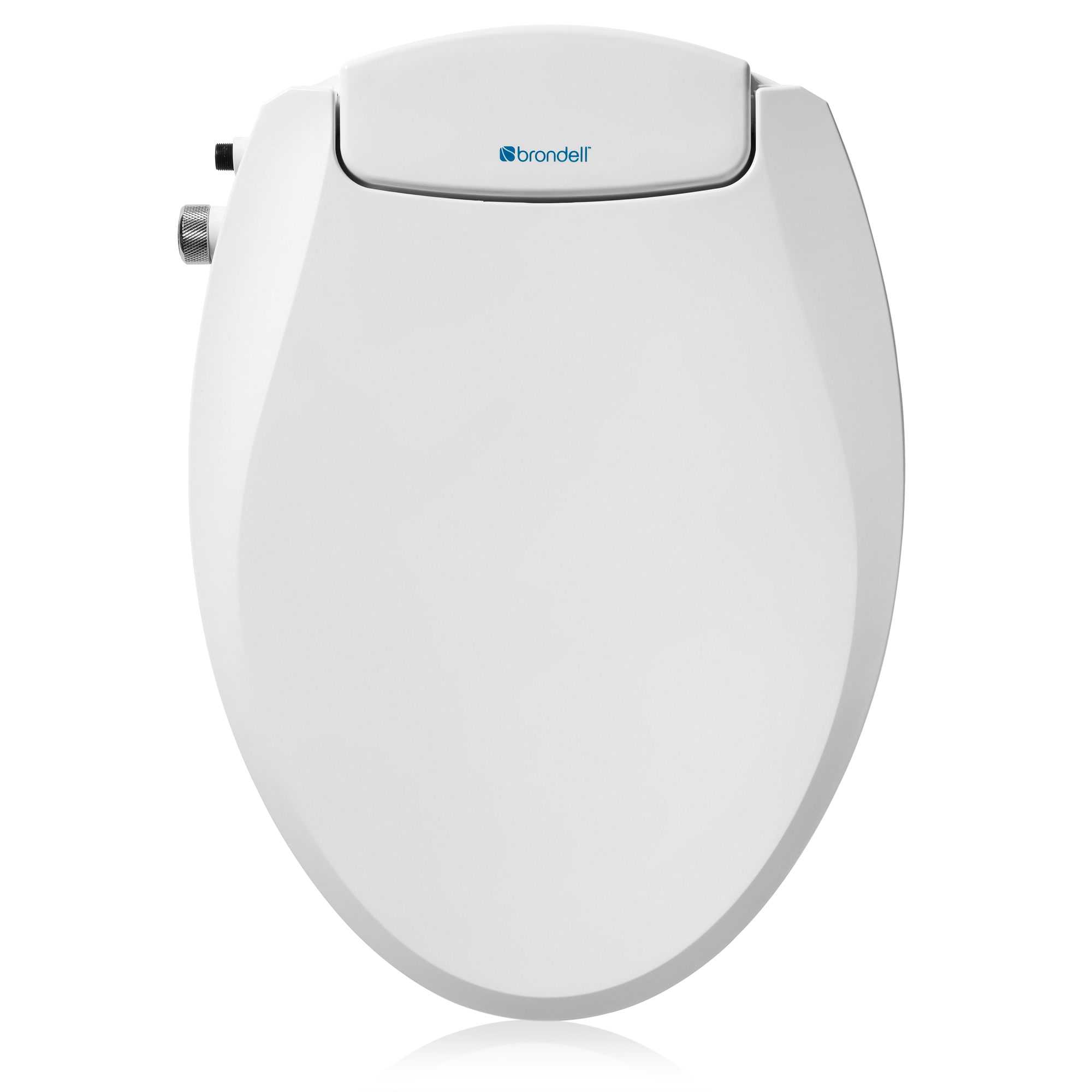 Brondell Ecoseat Plastic White Elongated Soft Close Bidet Toilet Seat | S101-EW