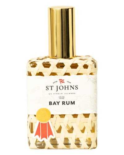 St. John Bay Rum Aftershave and Cologne | Made with Bay Leaves from The Virgin Islands | Bay Leaf After Shave Fragrance for Men | (4 oz)