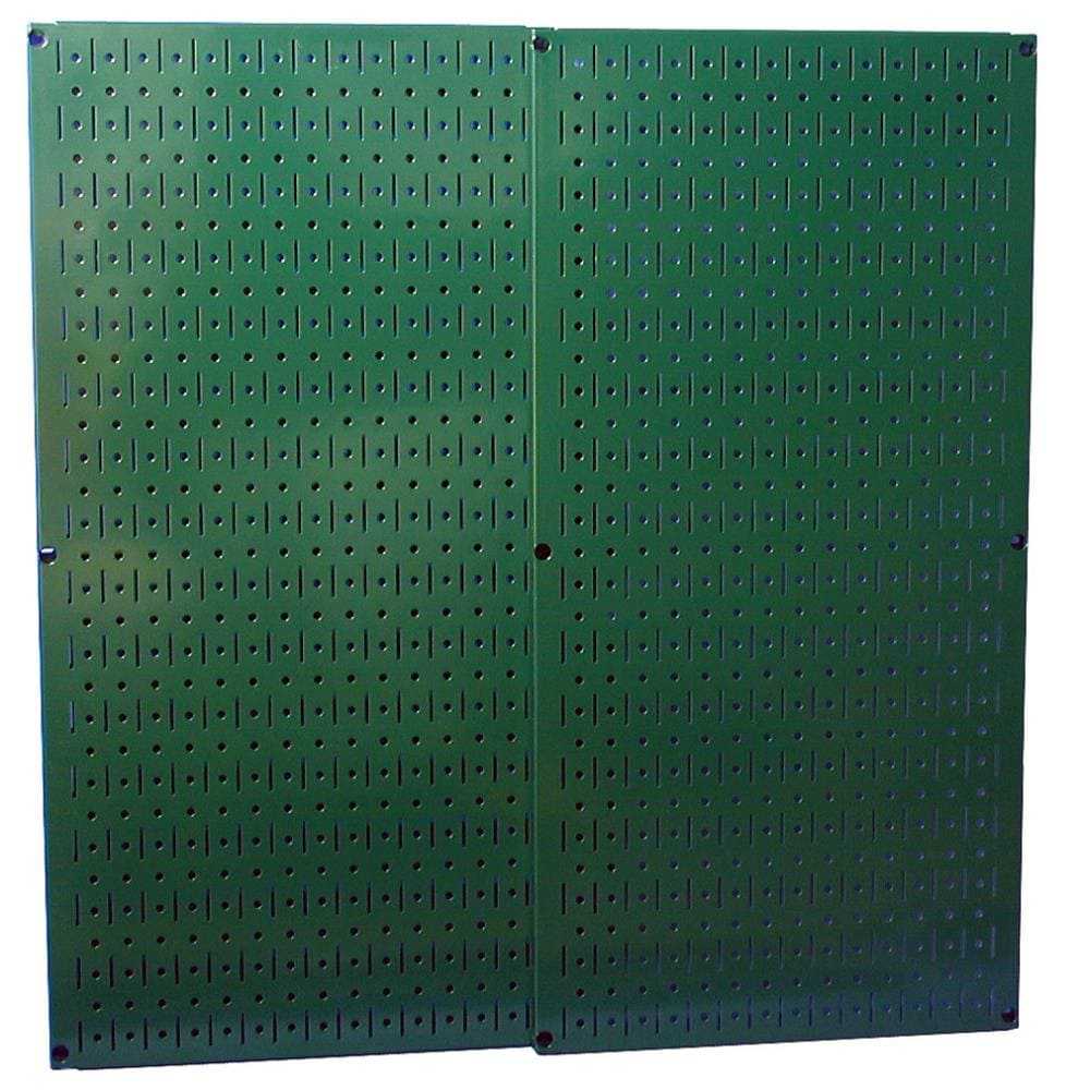 Wall Control 2-Piece Steel Pegboard in Green (16-in W x 32-in H) | 30-P-3232 GN