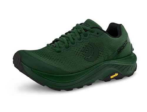 Topo Athletic Men's Lightweight Comfortable 5MM Drop Ultraventure 3 Trail Running Shoes, Athletic Shoes for Trail Running, Green/Forest, Size 10