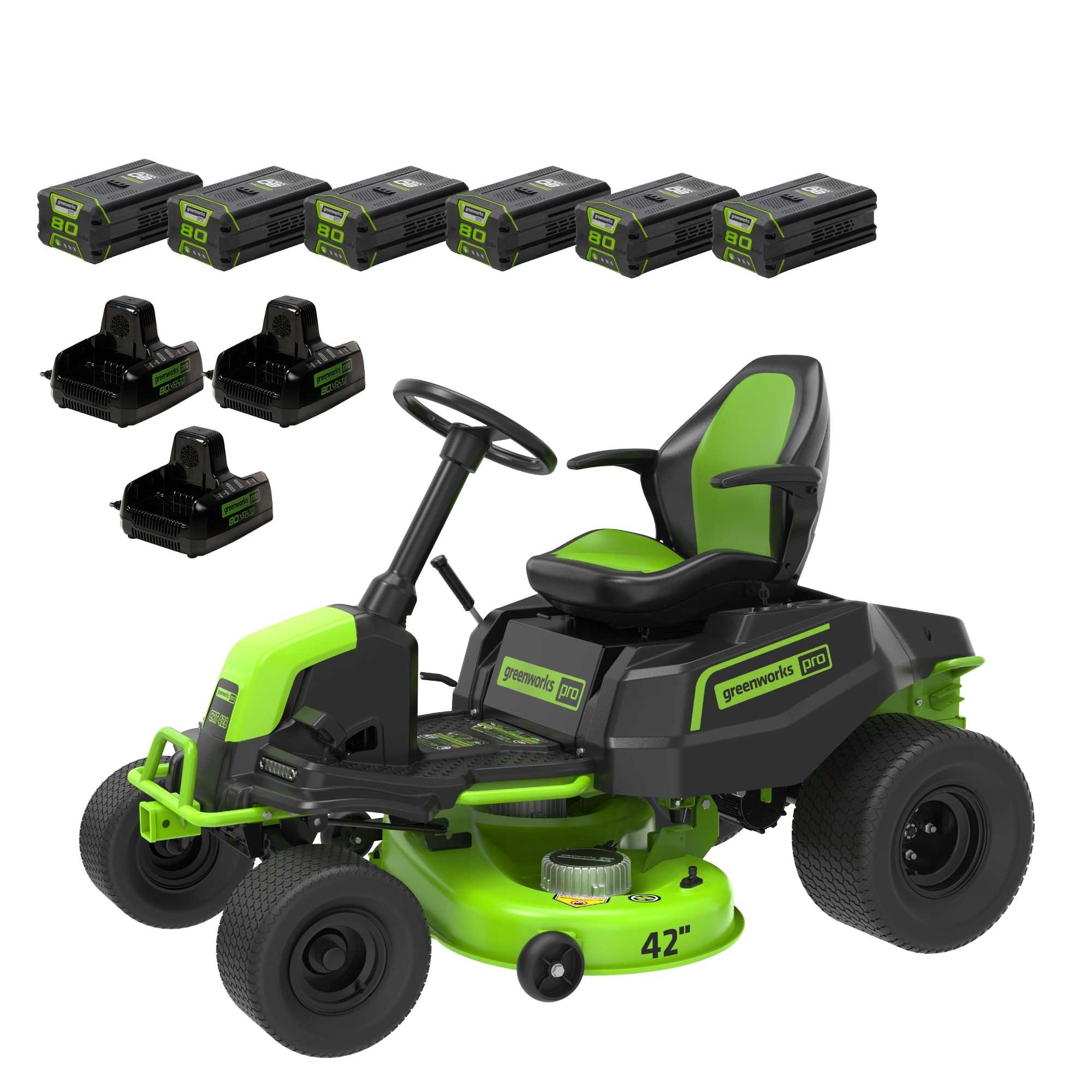 Greenworks Pro Crossover Tractor 42-inch Electric Riding Mower