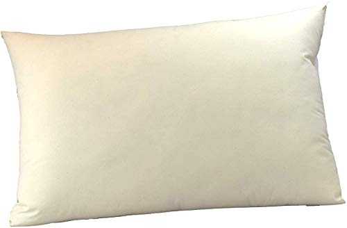 MoonRest Certified -%100 Organic Natural Fabric Bed Sleeping Pillow, Down-Like Fill - Queen Size - 20” X 30”