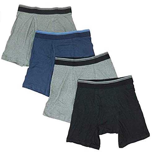  Hanes Boys' Underwear, Cool Comfort Stretch Mesh Boxer Briefs,  6-Pack, Blue Gray Assorted, Medium: Clothing, Shoes & Jewelry