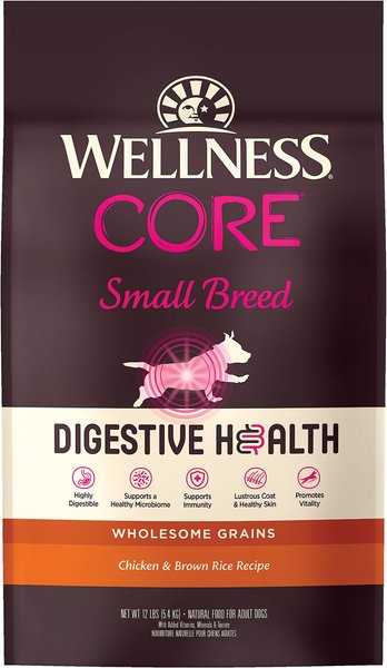 Wellness CORE Digestive Health Wholesome Grains Chicken & Brown Rice Recipe Small Breed Dry Dog Food