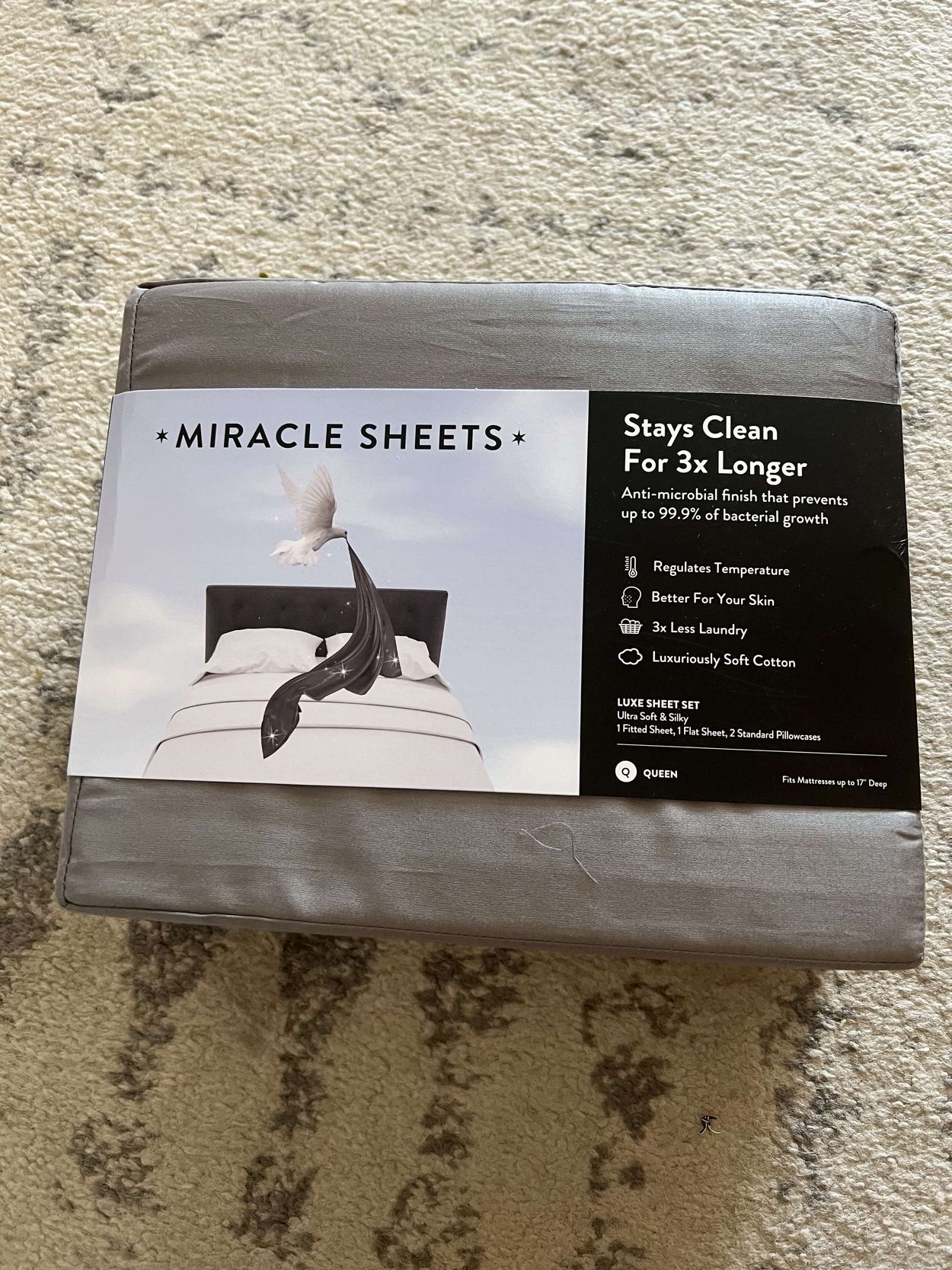 miracle sheets closed package front