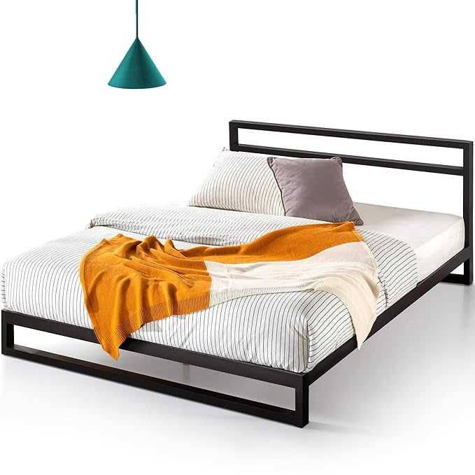 Zinus Trisha Metal Platform Bed Frame with Headboard