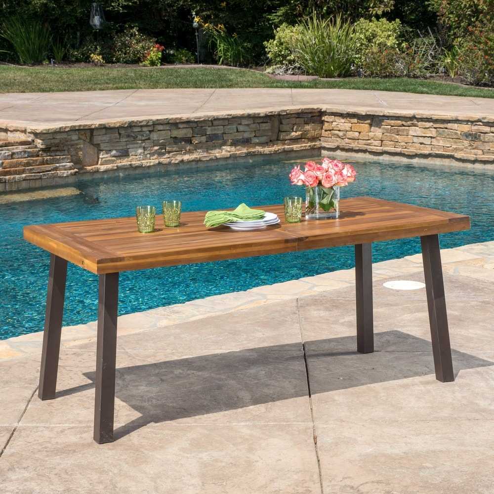 Christopher Knight Home Della Acacia Wood Dining Table