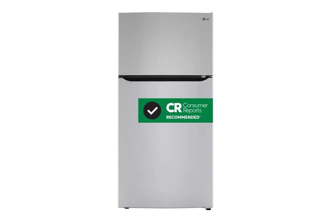 LG Electronics Top Freezer Refrigerator, Inverter, LED Lighting, Stainless Steel, 24 cu. ft.