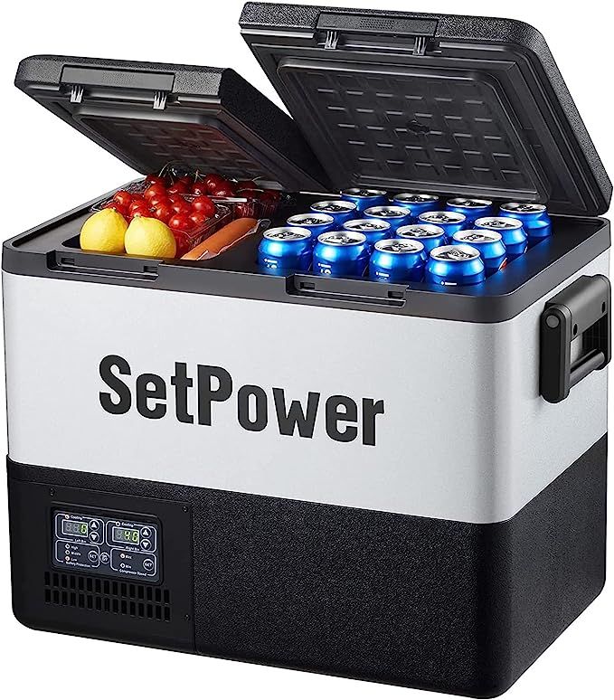Setpower 47.6 Qt PT55 Dual Zone 12 Volt Car Refrigerator