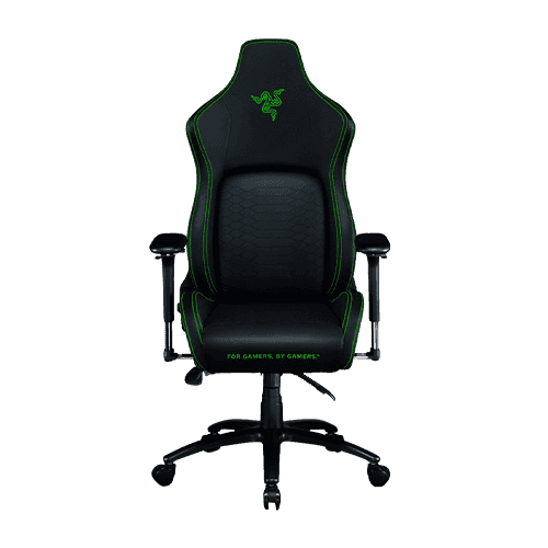 Razer Iskur Gaming Chair with Built-in Ergonomic Lumbar Support System - Multi-Layered Synthetic Leather - High Density Foam Cushions - Green
