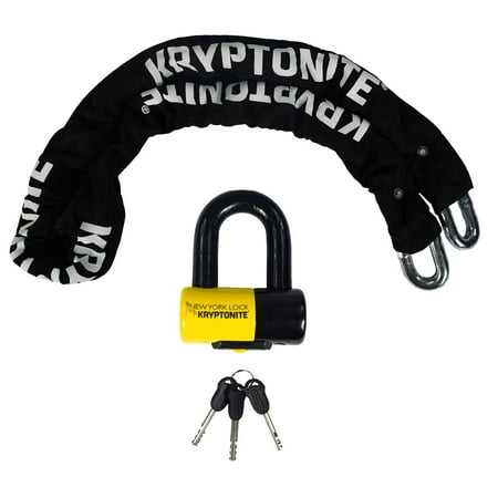 Kryptonite 004752 New York Legend 1515 5ft (150cm) Chain and NY Disc Lock